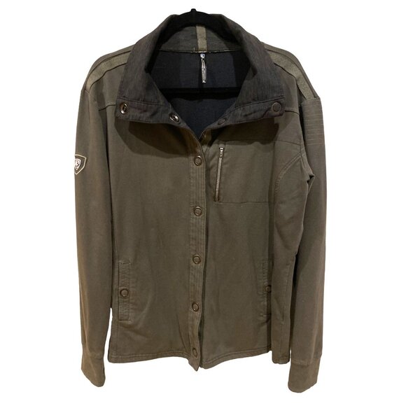 Kuhl Krush Jacket Women's XL Snap-Front Olive Green Shacket - Picture 5 of 17